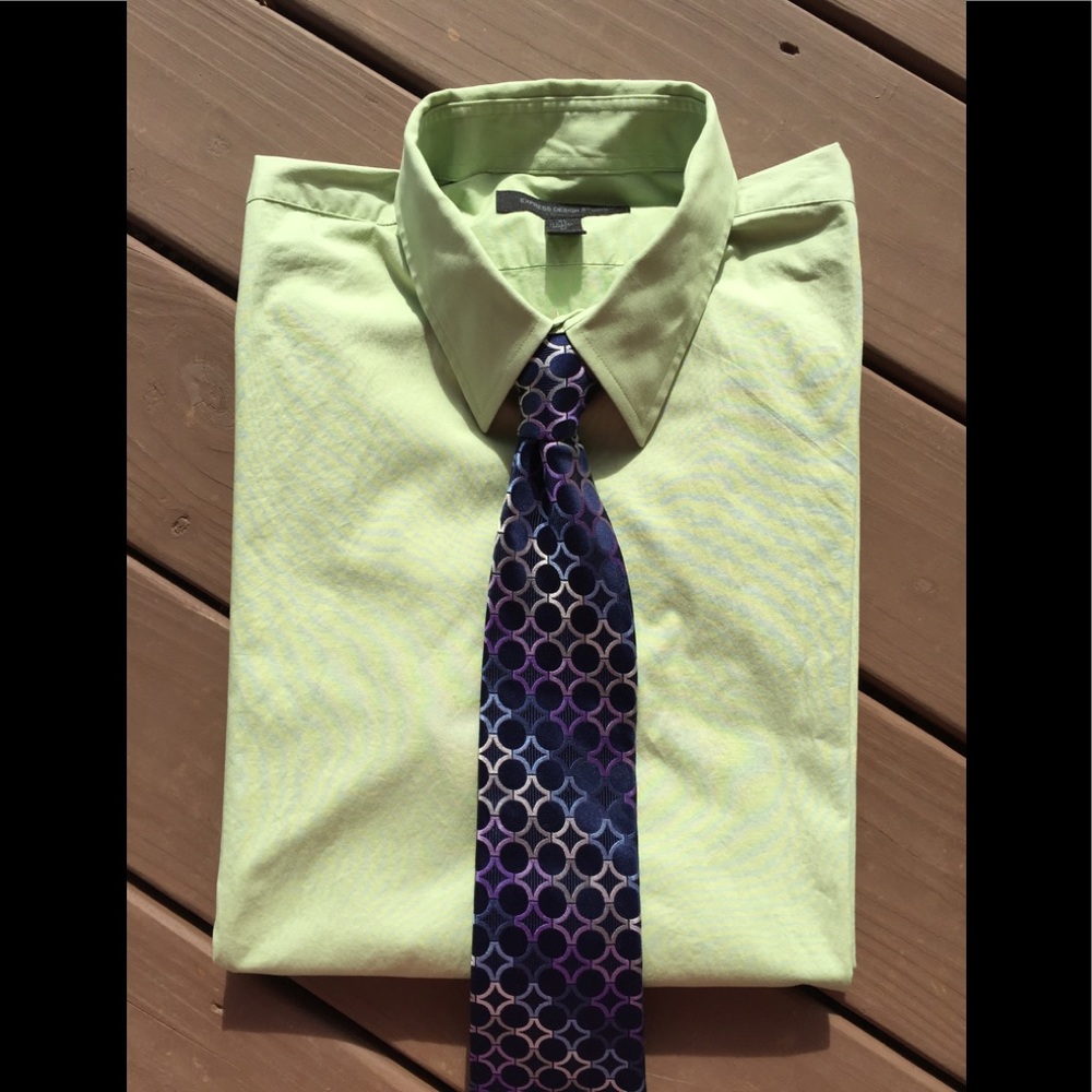 ❤️Men's Express Design Studio Stretchy Dress Shirt